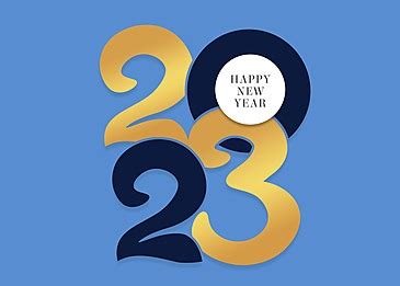 New Year 2023 Vector Hd PNG Images, 2023 Blue Creative New Year, 2023 Clipart, Happy New Year ...