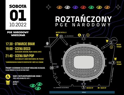 Roztańczony PGE Narodowy 2022 jak dojechać parking otwarcie bram