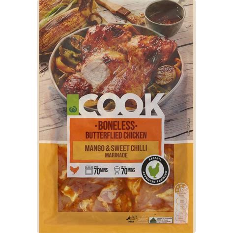 Calories In Woolworths Cook Boneless Butterflied Chicken Greek Style