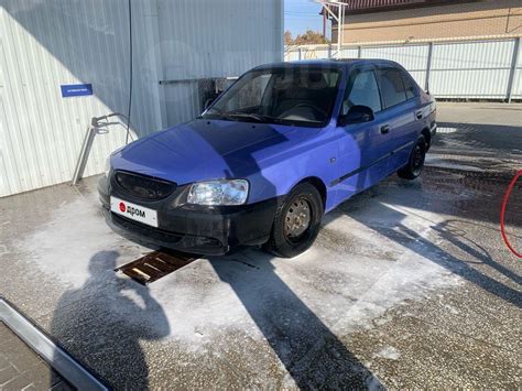 Хендай Акцент 2006 года в Матвеевом Кургане, 2006 год, двигатель после ...