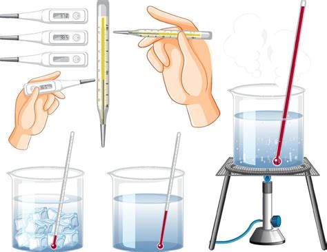 Water Temperature Science Experiment Vector Art At Vecteezy