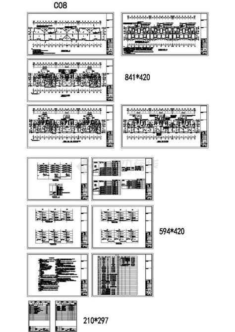 无锡 某四层住宅楼电气cad设计施工图居住建筑土木在线