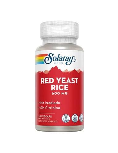 Solaray Red Yeast Rice Mg Caps