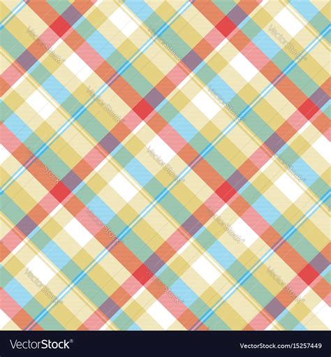 Yellow Plaid Tartan Seamless Pattern Royalty Free Vector