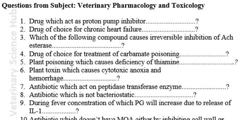 Pharmacology Mcq With Answers