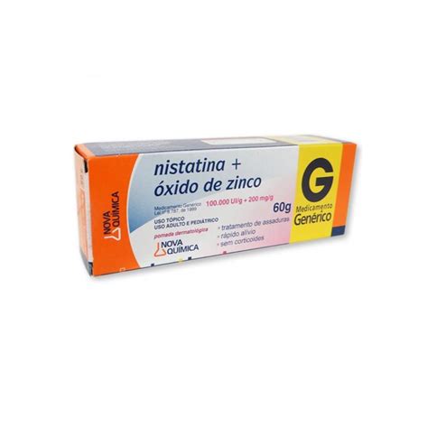 Nistatina Oxido De Zinco G Nova Qu Mica Gen Rico Novaquimica