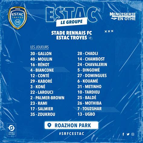 ESTAC Troyes on Twitter 𝙇𝙚 𝙜𝙧𝙤𝙪𝙥𝙚 𝙚𝙡𝙖𝙧𝙜𝙞 actuellement en Bretagne