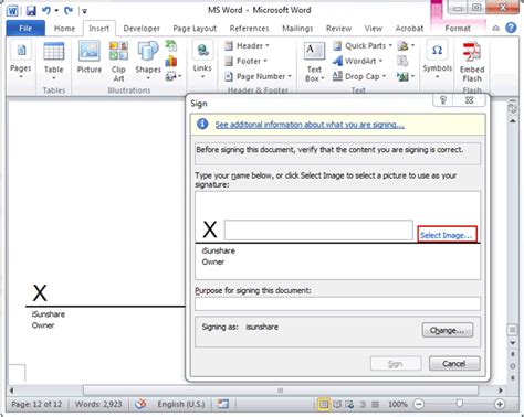 How To Digitally Sign Word Document In Microsoft Word