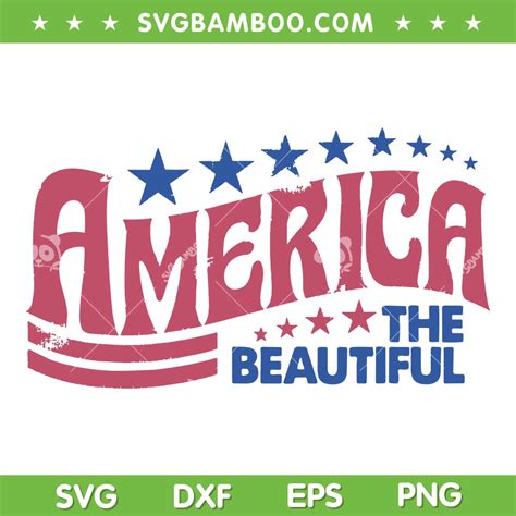 America The Beautiful SVG PNG