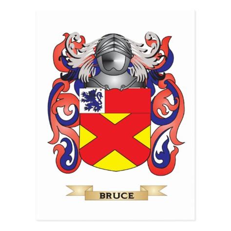 Bruce Coat of Arms (Family Crest) Postcard | Zazzle