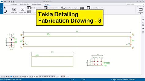 Tekla 2021 Tutorial 29 Tekla Detailing Fabrication Drawings Youtube