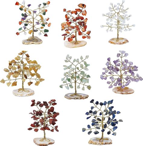 FASHIONZAADI Seven Chakra Crystal Mini Tree Stone Money Tree Agate