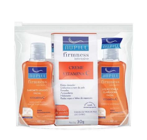 Kit Facial Nupill Firmness Intensive Vitamina C Sabonete L Quido Ml