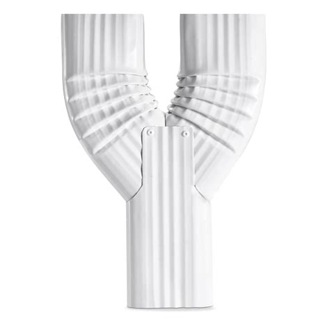 buy vyh downspout gutter  diverter   gloss whitey downspout