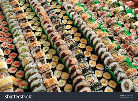 Photo Fresh Maki Sushi Platter Variety Stock Photo 58433956 | Shutterstock