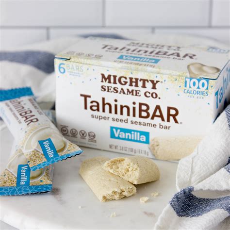 Vanilla Tahini Bars - Mighty Sesame