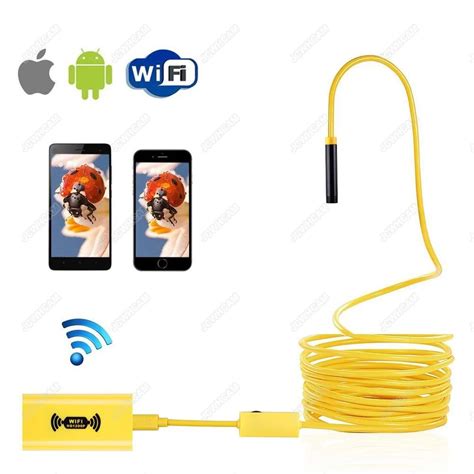 Endoscope Wifi Sans Fil Hd P Mini Cam Ra D Inspection Tanche Et