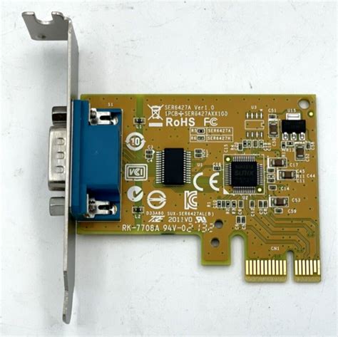 New Dell Sunix Db Serial Port Rs Pci E Interface Card Low Profile