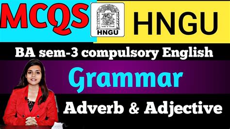 Hngu Ba Sem Comp Eng Mcqs Grammar Adverb Adjective