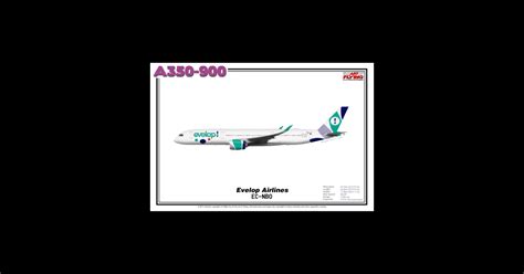 Airbus A350 900 Evelop Airlines Art Print A359 Sticker Teepublic