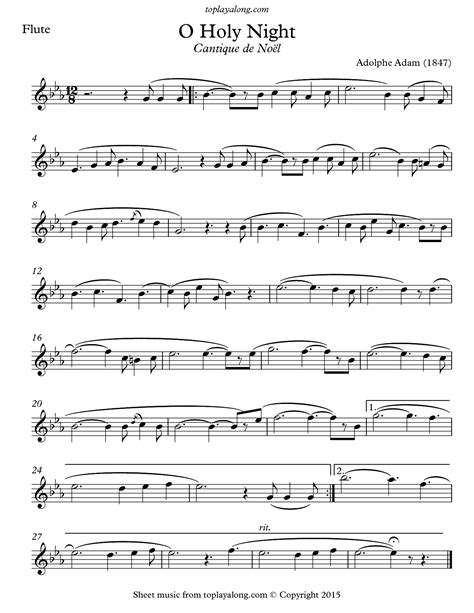 Printable O Holy Night Sheet Music / Free Choir Sheet Music O Holy ...