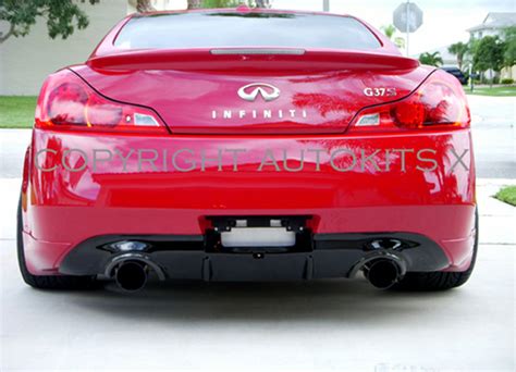 08 14 Infiniti G37 Coupe AutoKits X Rear Diffuser V1 AutoCity Imports