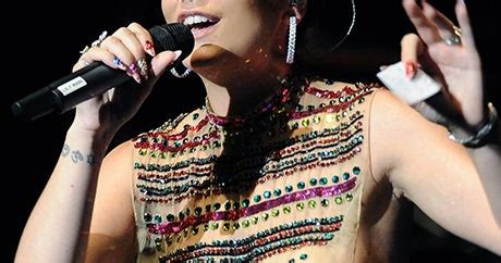 Lily Allen Bejeweled Nude Tank City Rocks Concert