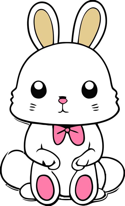 Cute Confused Bunny Rabbit 12916055 Vector Art At Vecteezy