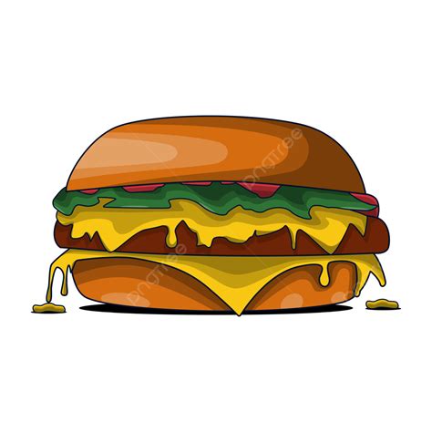 Cheeseburger Vector Art Cheeseburger Burgers Cheese PNG Transparent