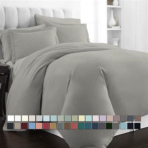 Amazon Pizuna Cotton King Duvet Cover Silver Thread Count