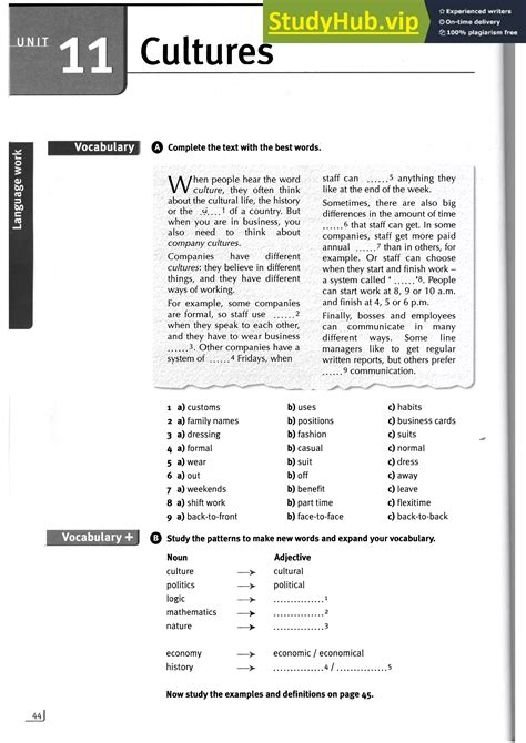 Language Leader Pre Intermediate Coursebook Answer Key 5