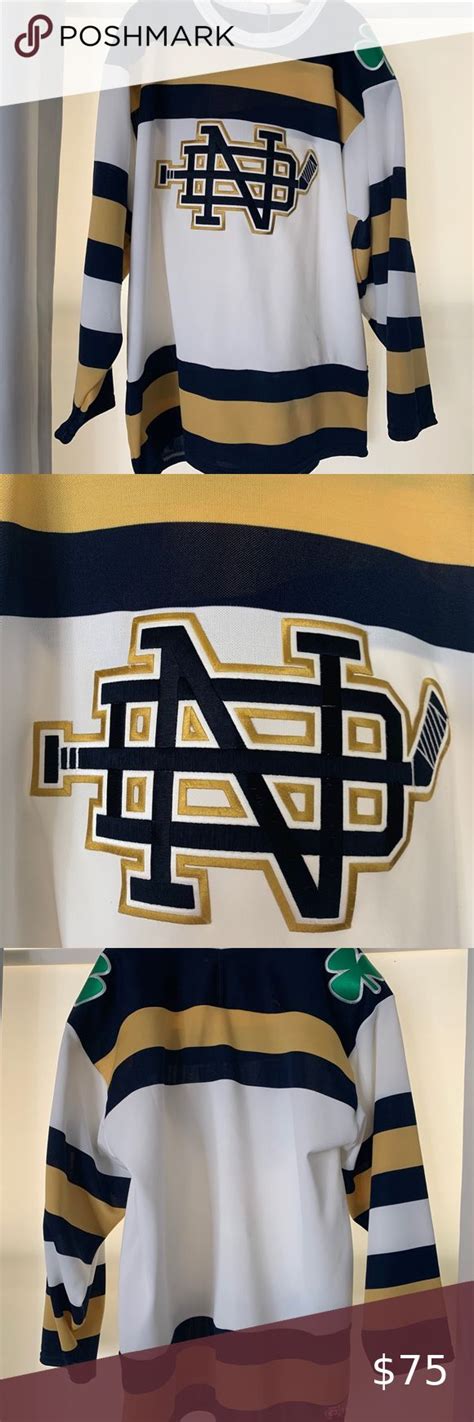 Vintage Notre Dame Hockey Jersey | Hockey jersey, Hoodie jersey ...