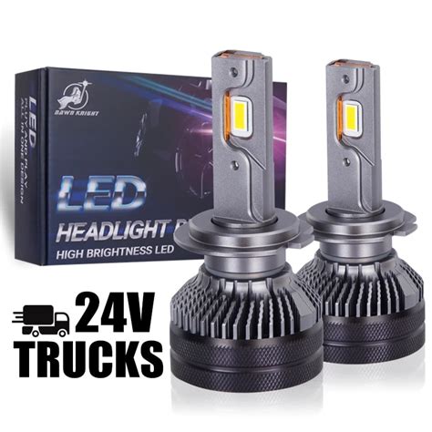 2pcs K5c 24v H7 H4 H1 Led Truck Light Bulb H11 4300k 6000k 110w 24v Led