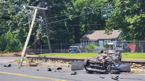 Two Taken To Hospital After Rollover Crash On Boston Road In Springfield