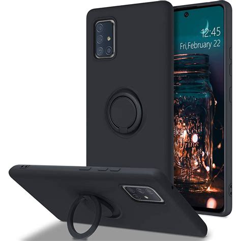 Capa Samsung Galaxy A51 Gel Ring Preto Capas de Telemóveis