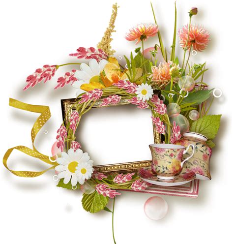 Cadre Png Fleurs Cluster Frame Bloom Marco Png