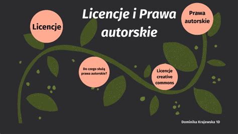 Licencje I Prawa Autorskie Dominika Krajewska 1D By Dominika