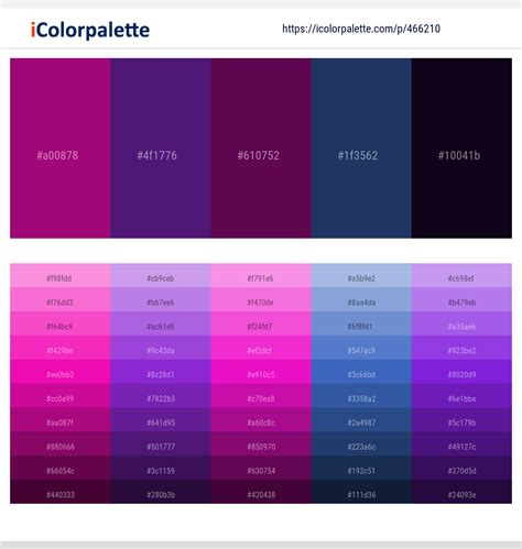 21 Latest Color Schemes With Dark Magenta And Purple Color Tone