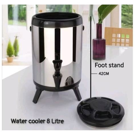 Bekas Air Panas Sejuk Stainless Steel Water Dispenser Hot Cold Tong Coffee Tea Insulated Termos
