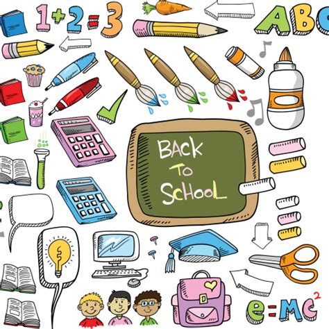 Free Png Downloads Konfest Doodles Back To School School Sets