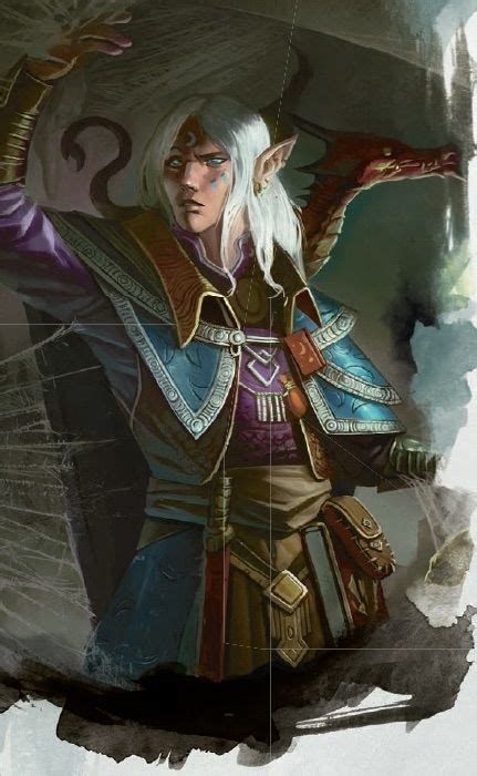 Dandd Eladrin Warlock Pseudodragon Character Art Dungeons And Dragons