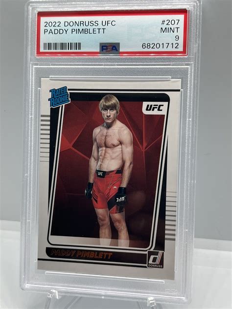 Panini Donruss Optic Ufc Rated Rookie Paddy Pimblett Rc