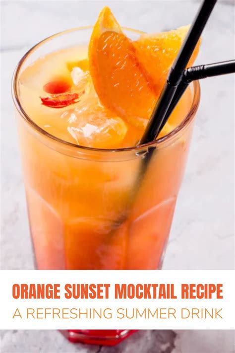 Orange Sunset Mocktail Recipe A Refreshing Summer Drink Mingle