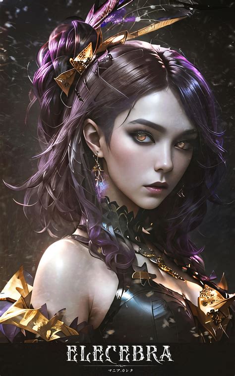 Wallpaper Mania Carta Drawing Purple Hair Gold Yellow Eyes