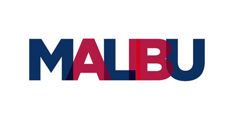 Malibu, California, USA typography slogan design. America logo with ...