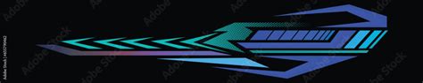 Powerful abstract themed sports car decal sticker design for vehicles ...