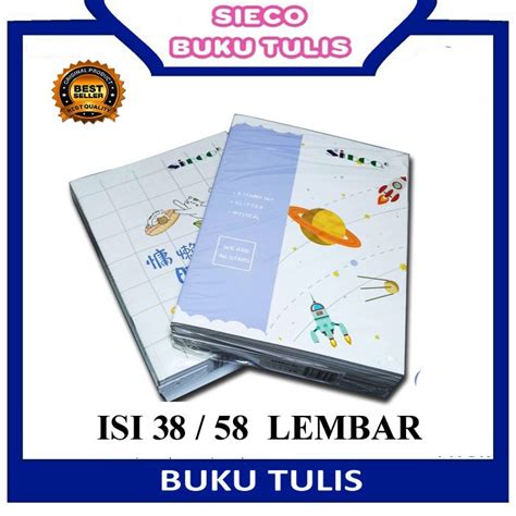 Jual Buku Tulis Sekolah Seico Bergaris 3858 Lembar 1 Pack10 Buku