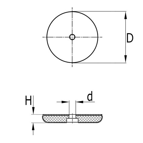 Teflon Coated Furniture Glides With Fixing Hole Verpas B V