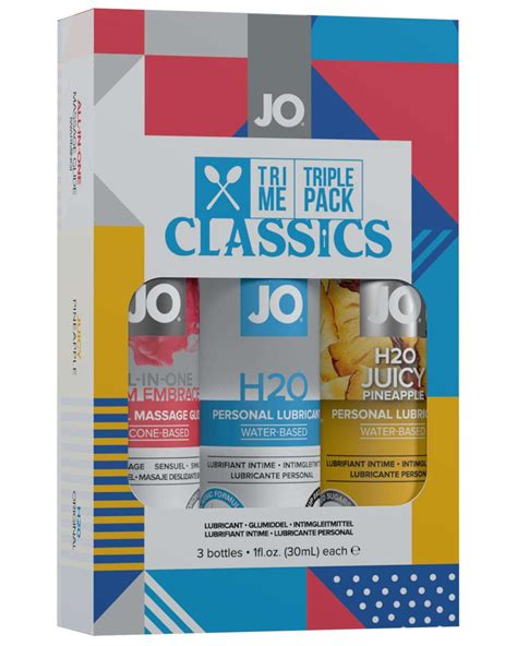 JO Tri Me Lubricant Classics Triple Pack Naughty Kinky