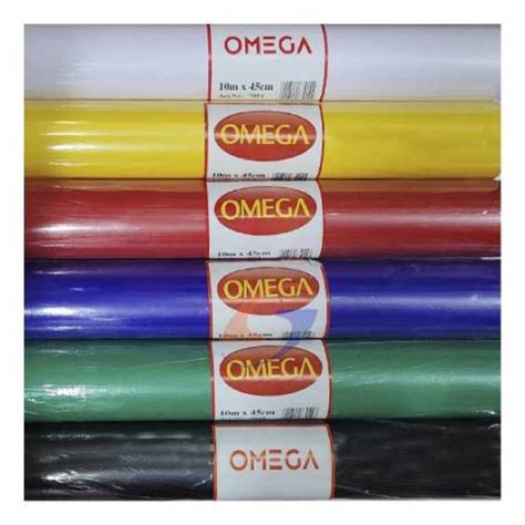 PAPEL AUTOADHESIVO LISO OMEGA X10MT PAPELERIA